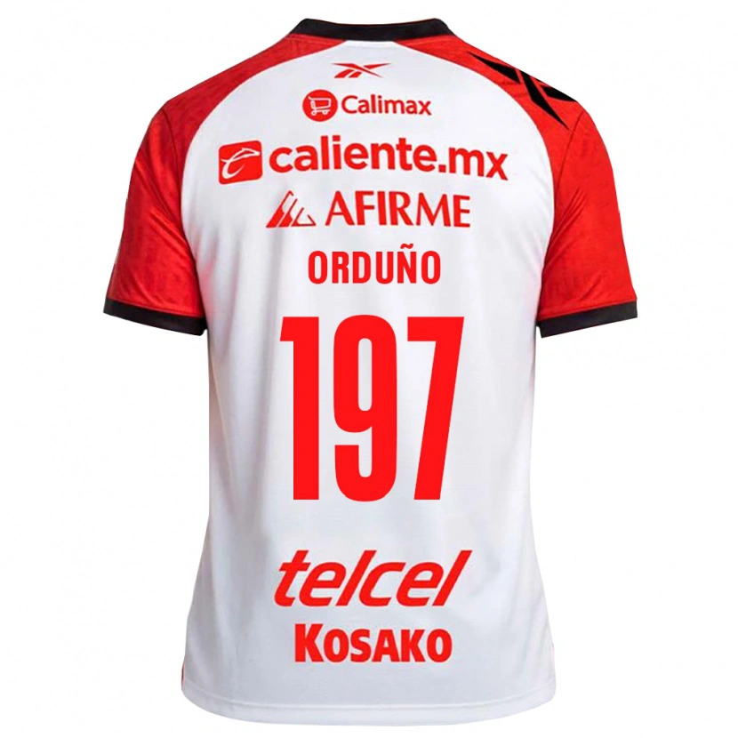 DanxenレディースDavid Orduño#197白黒赤アウェイシャツ2026/27ジャージーユニフォーム