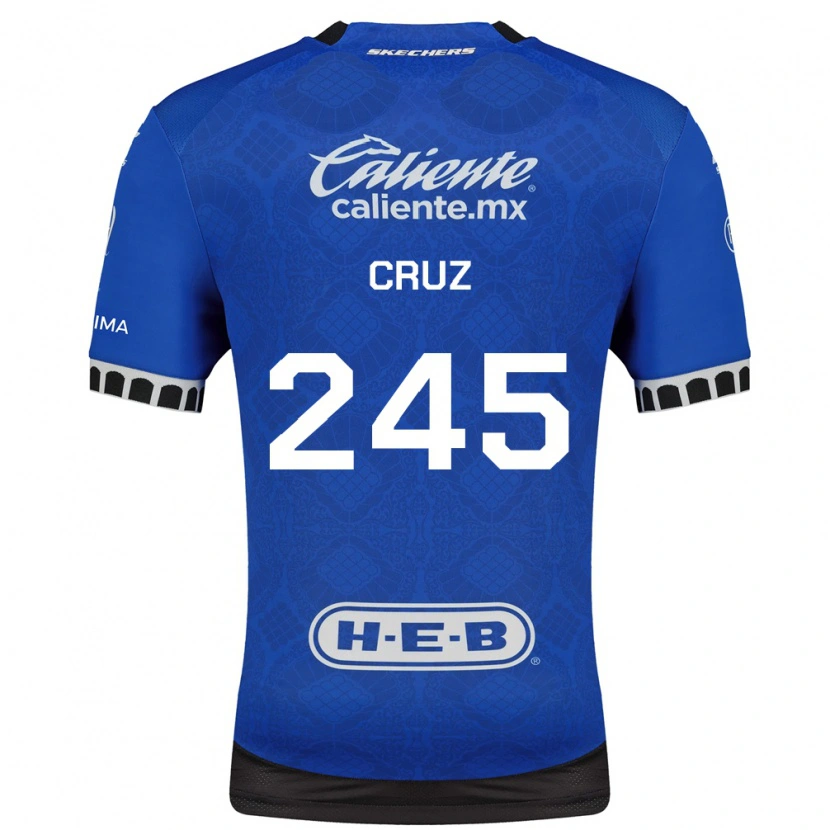 DanxenレディースLeonardo Cruz#245ロイヤルブルー白黒アウェイシャツ2026/27ジャージーユニフォーム