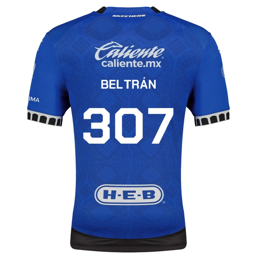 DanxenレディースGael Beltrán#307ロイヤルブルー白黒アウェイシャツ2026/27ジャージーユニフォーム