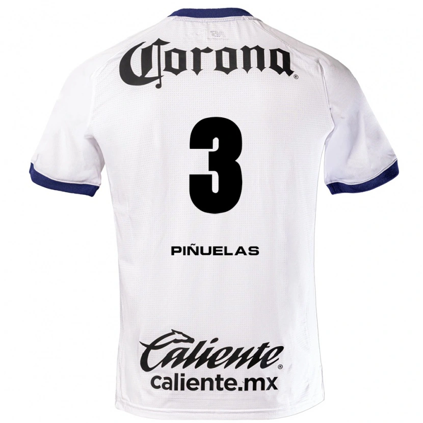 DanxenレディースFernando Piñuelas#3白青黒アウェイシャツ2026/27ジャージーユニフォーム