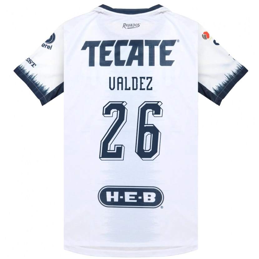 DanxenレディースValeria Valdez#26白藍色赤アウェイシャツ2026/27ジャージーユニフォーム