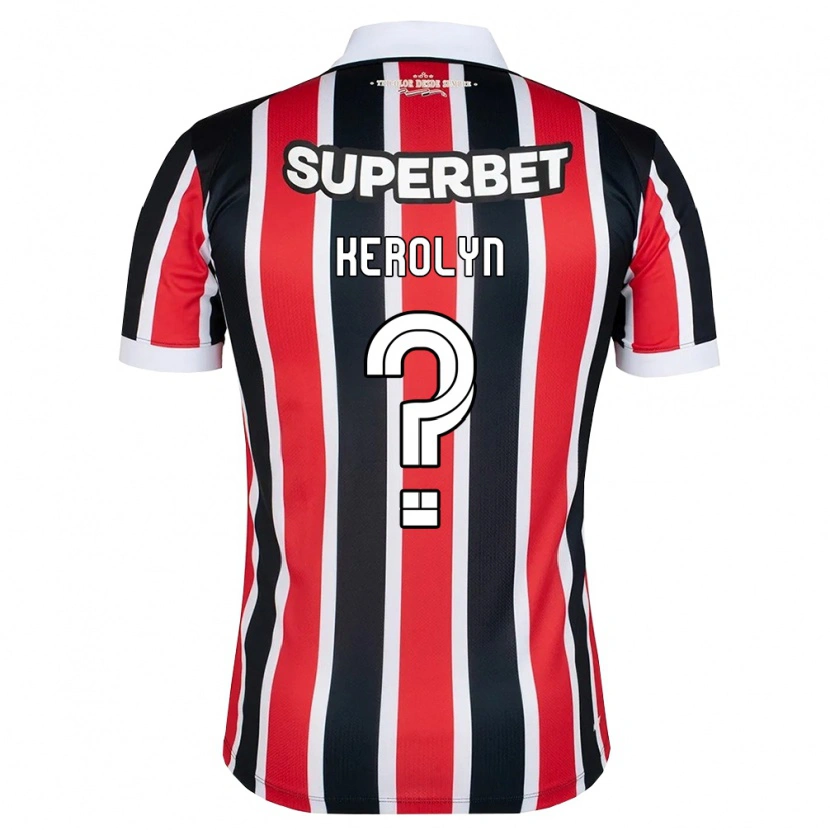 DanxenレディースJúlia Kerolyn#0赤白黒アウェイシャツ2026/27ジャージーユニフォーム