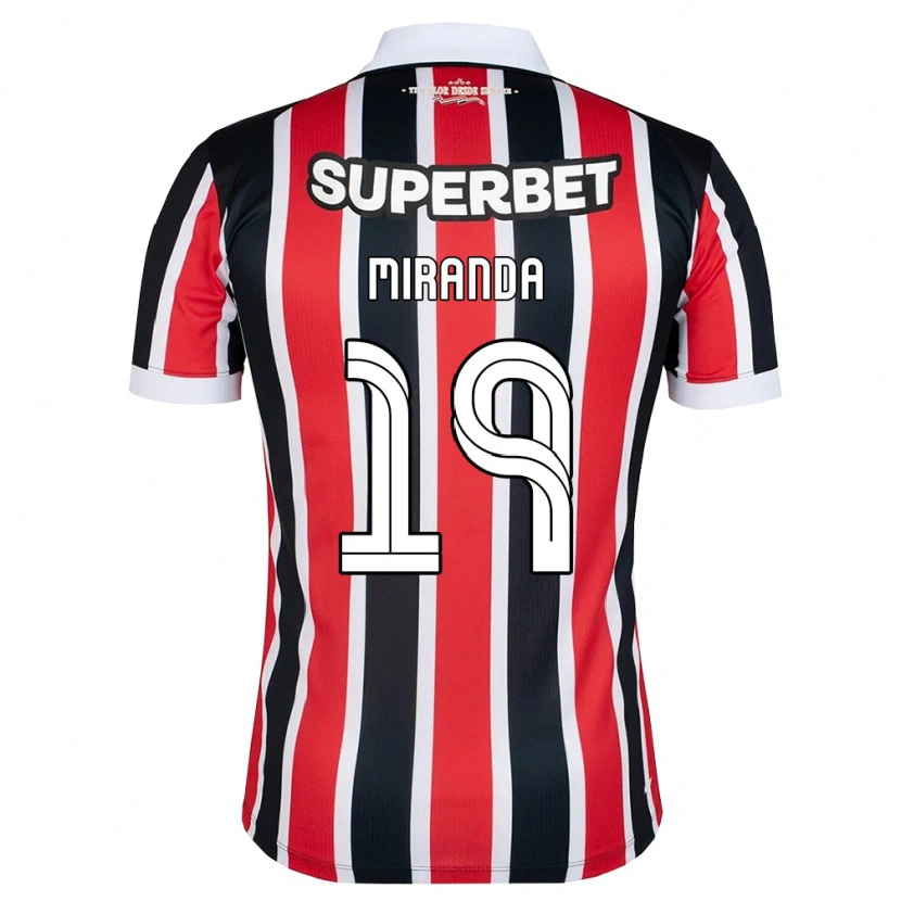 DanxenレディースGustavo Miranda#19赤白黒アウェイシャツ2026/27ジャージーユニフォーム