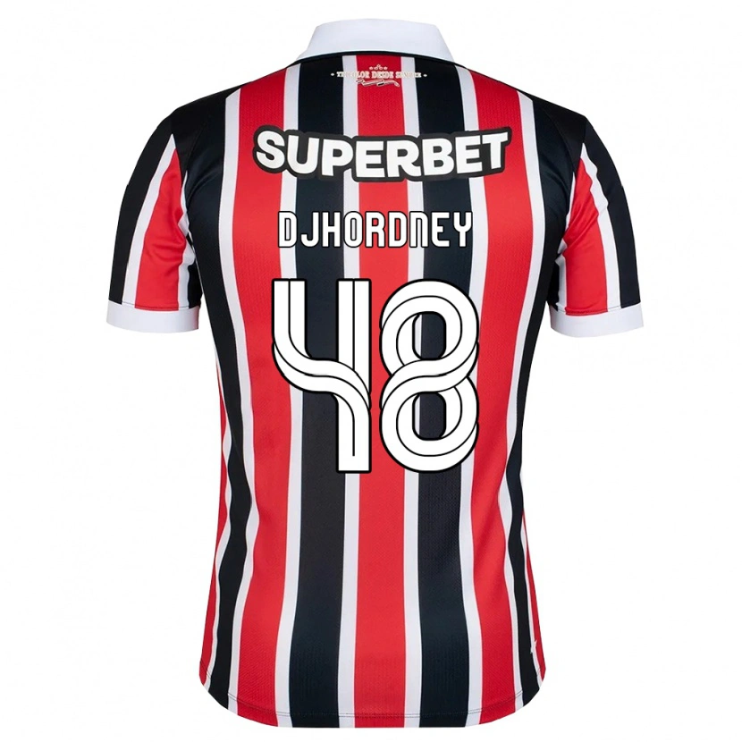 DanxenレディースDjhordney#48赤白黒アウェイシャツ2026/27ジャージーユニフォーム