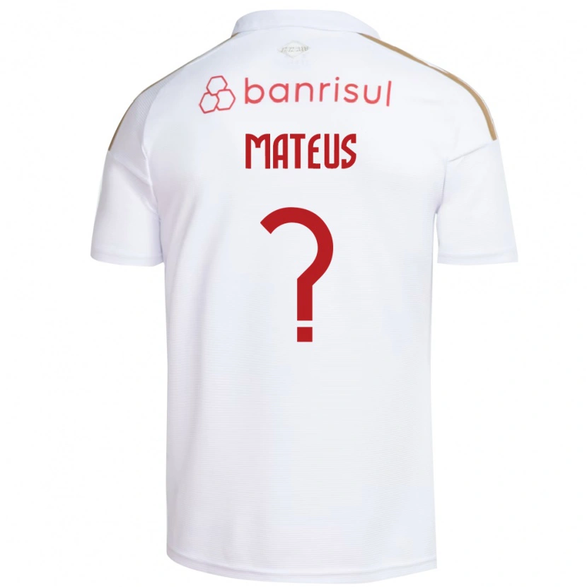 DanxenレディースMateus#0白赤アウェイシャツ2026/27ジャージーユニフォーム