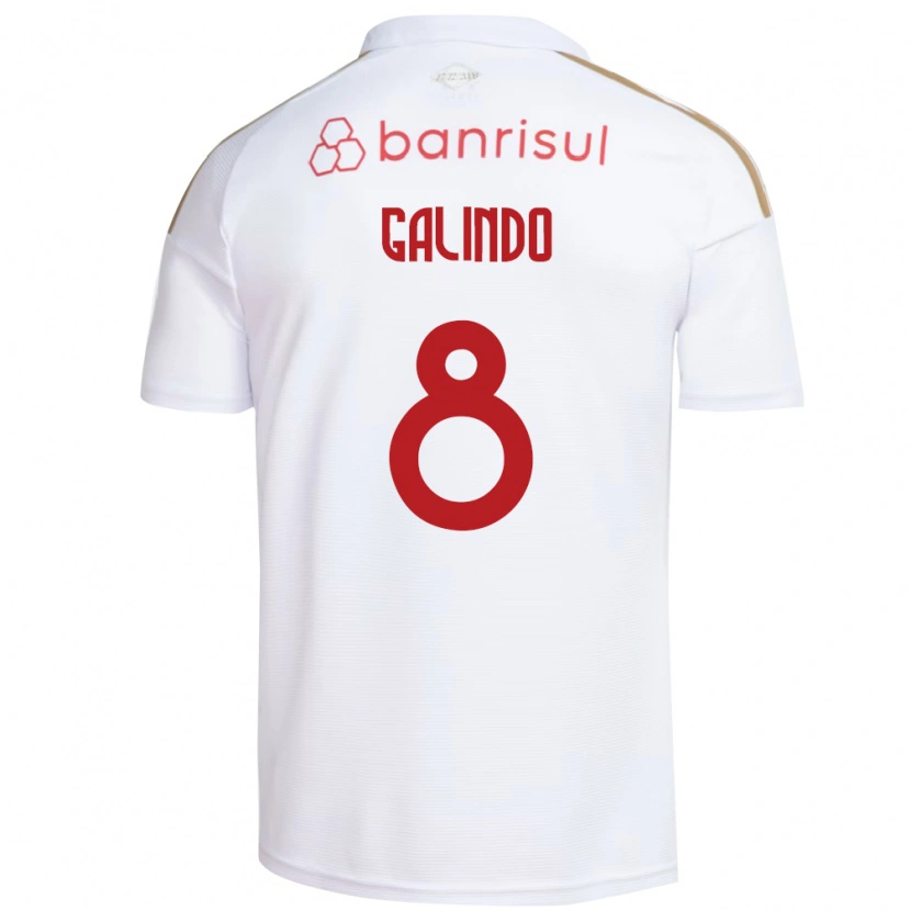 DanxenレディースJoão Galindo#8白赤アウェイシャツ2026/27ジャージーユニフォーム