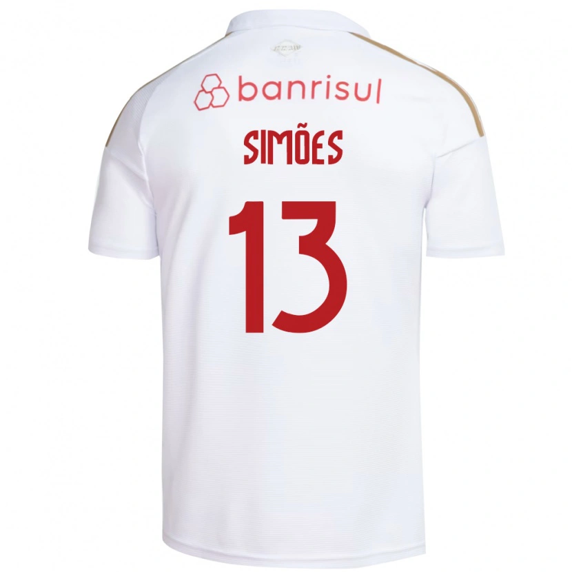 DanxenレディースArthur Simões#13白赤アウェイシャツ2026/27ジャージーユニフォーム