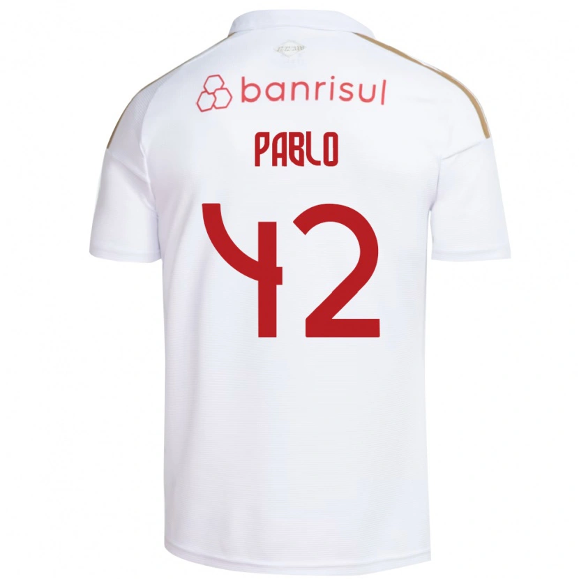 DanxenレディースPablo#42白赤アウェイシャツ2026/27ジャージーユニフォーム