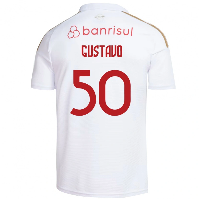 DanxenレディースGustavo#50白赤アウェイシャツ2026/27ジャージーユニフォーム