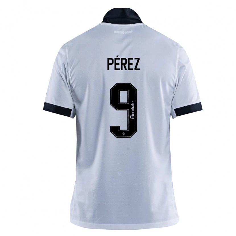 DanxenレディースDiego Pérez#9黒白アウェイシャツ2026/27ジャージーユニフォーム
