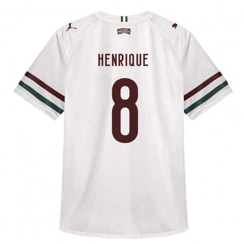 DanxenレディースGabriel Henrique#8白緑バーガンディアウェイシャツ2026/27ジャージーユニフォーム
