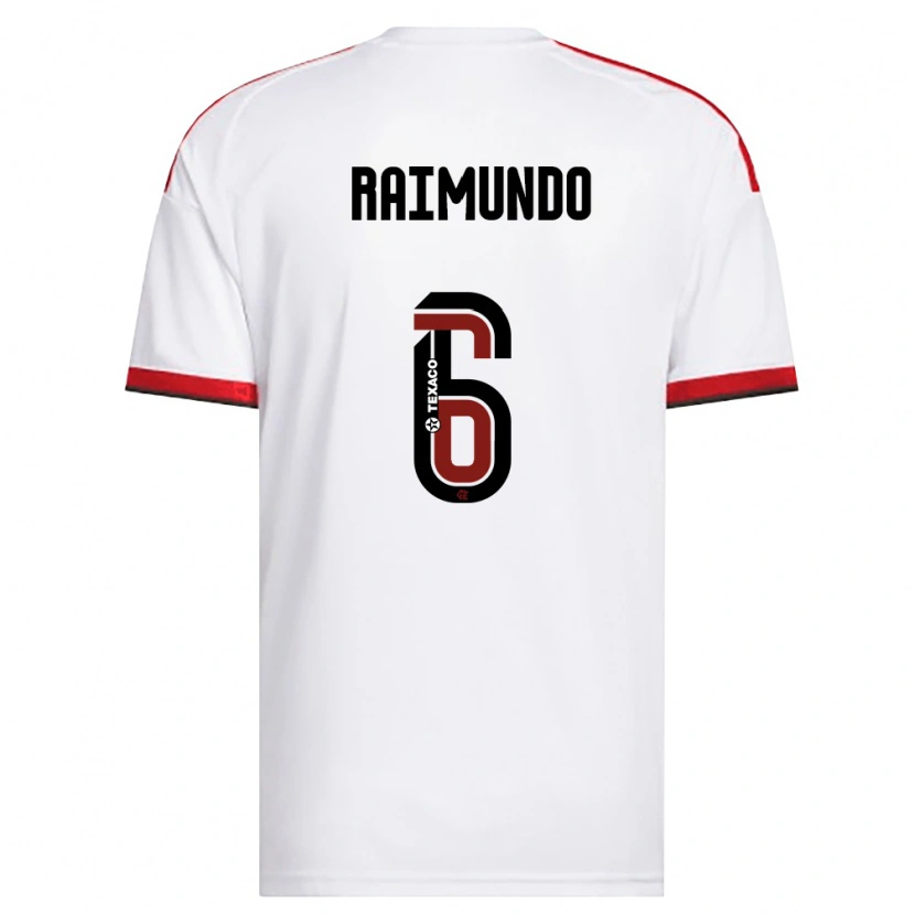 DanxenレディースRaimundo#6白赤黒アウェイシャツ2026/27ジャージーユニフォーム