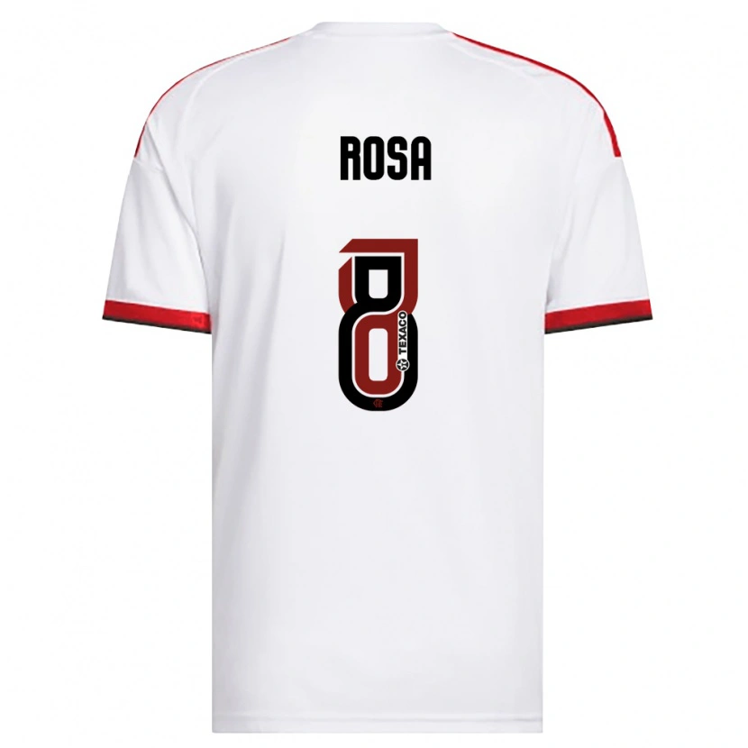 DanxenレディースBruna Rosa#8白赤黒アウェイシャツ2026/27ジャージーユニフォーム