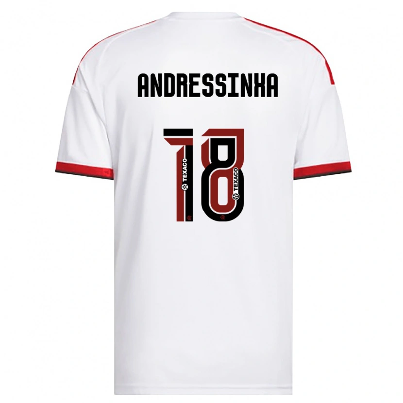 Danxenレディースアンドレシーニャ#18白赤黒アウェイシャツ2026/27ジャージーユニフォーム
