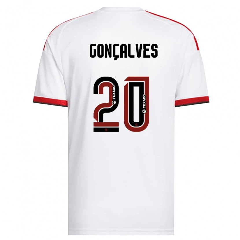 Danxenレディースマテウス・ゴンサウヴェス・マルチンス#20白赤黒アウェイシャツ2026/27ジャージーユニフォーム