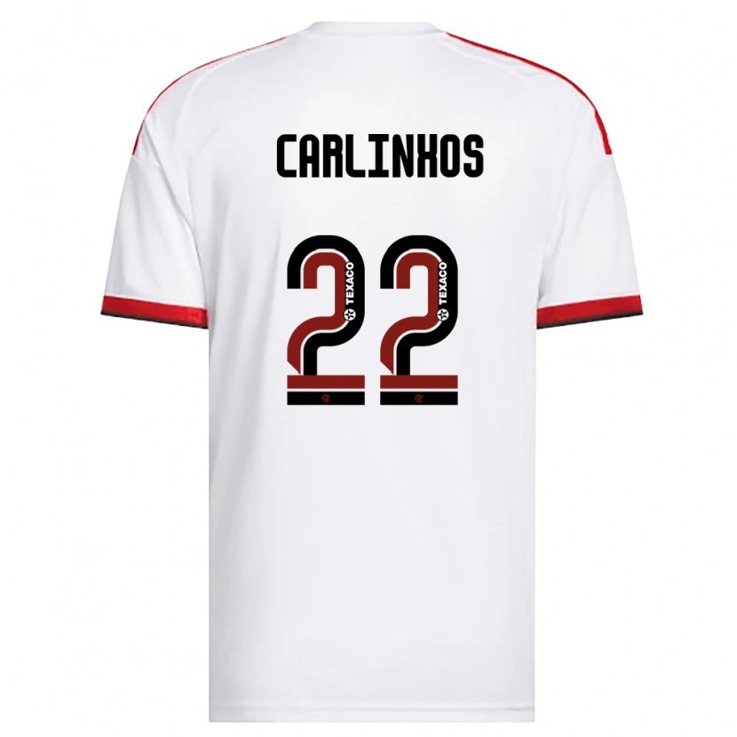 DanxenレディースCarlinhos#22白赤黒アウェイシャツ2026/27ジャージーユニフォーム