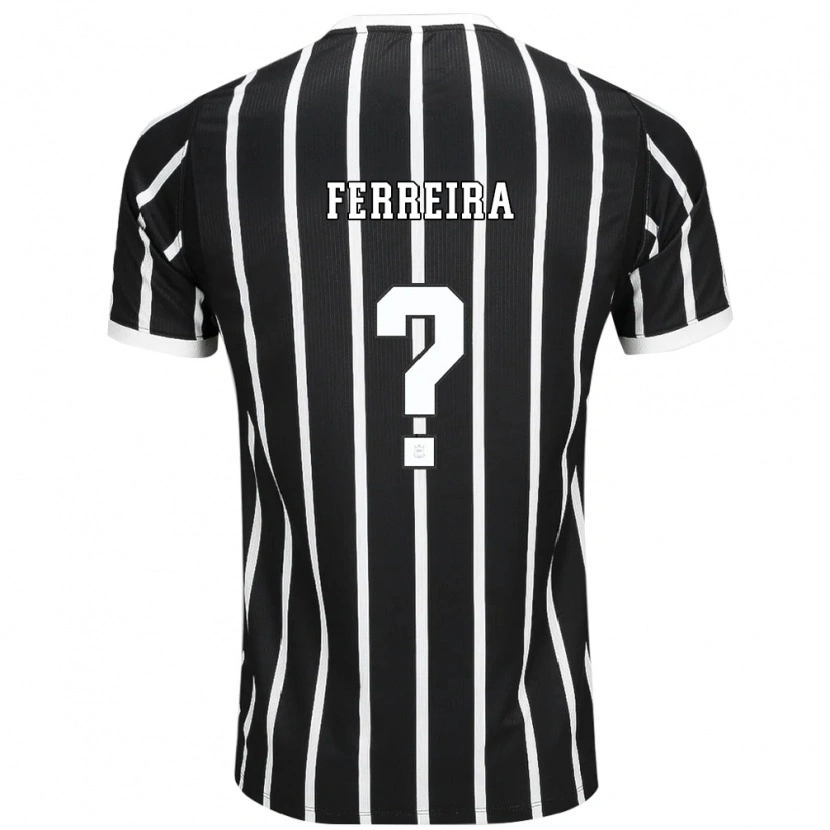 DanxenレディースAlan Ferreira#0黒白赤アウェイシャツ2026/27ジャージーユニフォーム