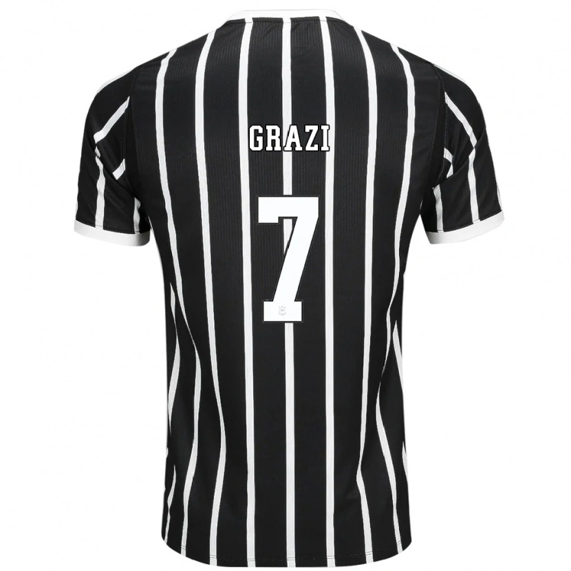 DanxenレディースGrazi#7黒白赤アウェイシャツ2026/27ジャージーユニフォーム