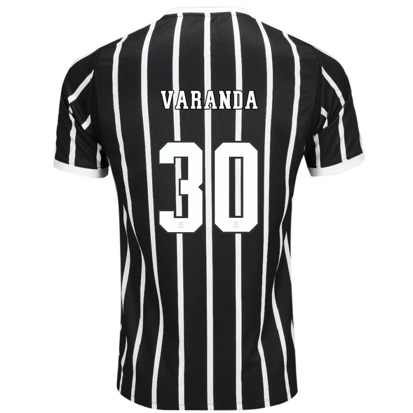 DanxenレディースRodrigo Varanda#30黒白赤アウェイシャツ2026/27ジャージーユニフォーム