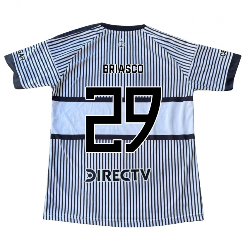 Danxenレディースノルベルト・ブリアスコ#29白黒黄アウェイシャツ2026/27ジャージーユニフォーム