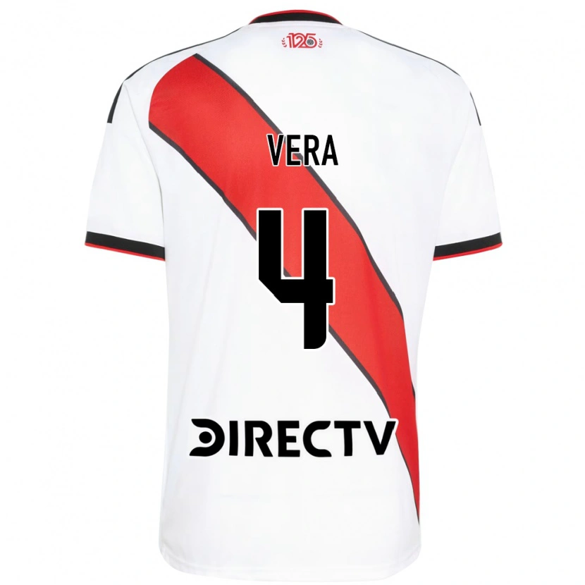 DanxenキッズLautaro Vera#4赤白黒ホームシャツ2026/27ジャージーユニフォーム