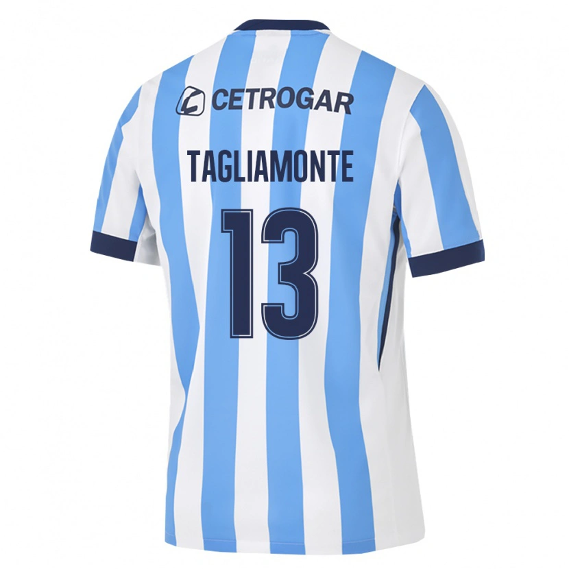 DanxenキッズMatias Tagliamonte#13薄青白黒ホームシャツ2026/27ジャージーユニフォーム