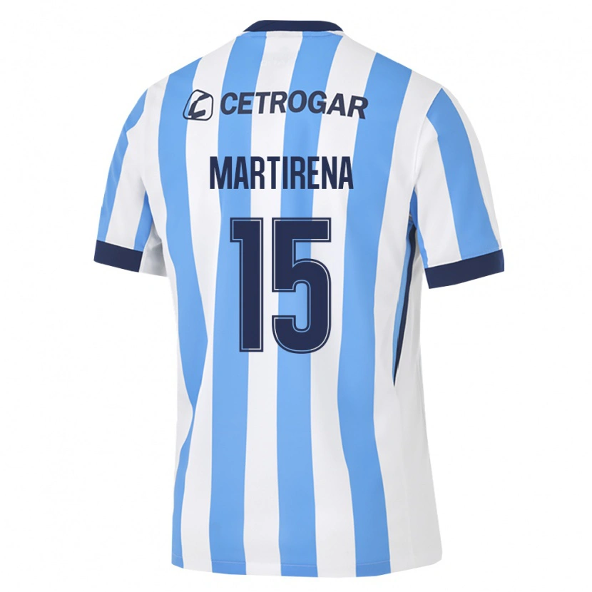 DanxenキッズGastón Martirena#15薄青白黒ホームシャツ2026/27ジャージーユニフォーム