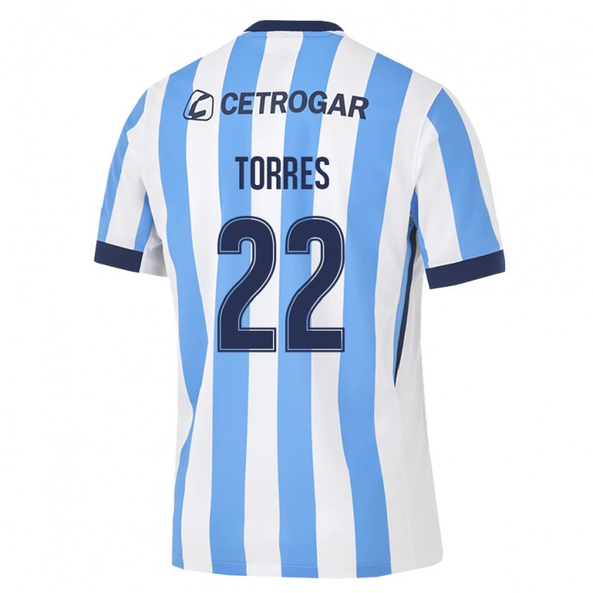 DanxenキッズElías Torres#22薄青白黒ホームシャツ2026/27ジャージーユニフォーム