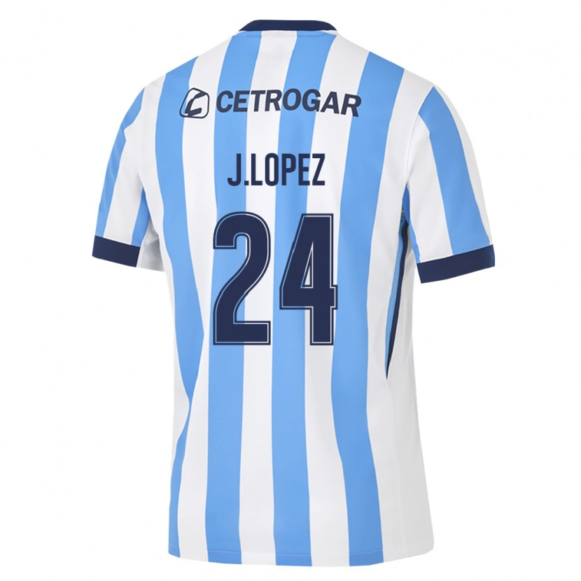 DanxenキッズJulian Lopez#24薄青白黒ホームシャツ2026/27ジャージーユニフォーム