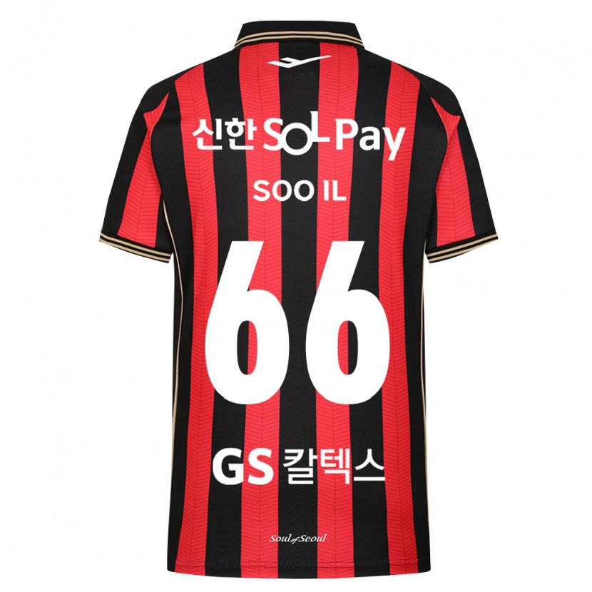 DanxenキッズSoo-Il Park#66赤白黒ホームシャツ2026/27ジャージーユニフォーム