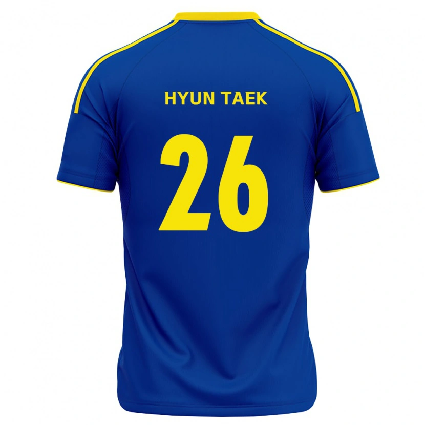 DanxenキッズHyun-Taek Cho#26ロイヤルブルー黄ホームシャツ2026/27ジャージーユニフォーム