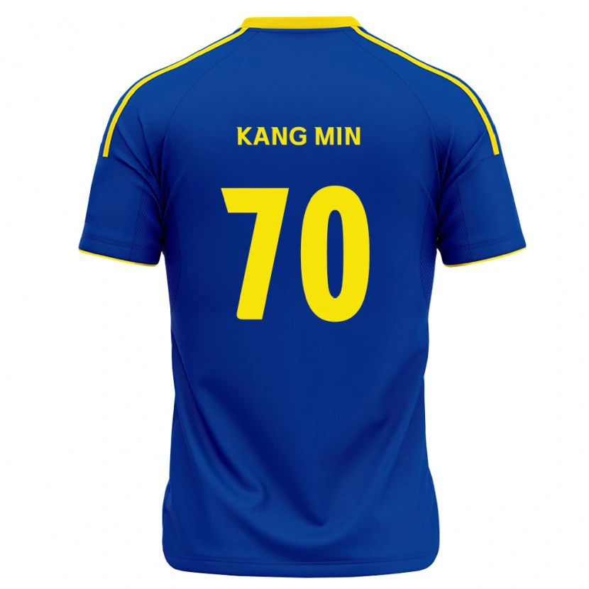 DanxenキッズKang-Min Choi#70ロイヤルブルー黄ホームシャツ2026/27ジャージーユニフォーム
