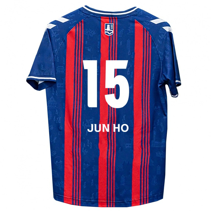 DanxenキッズJun-Ho Hong#15青赤白ホームシャツ2026/27ジャージーユニフォーム