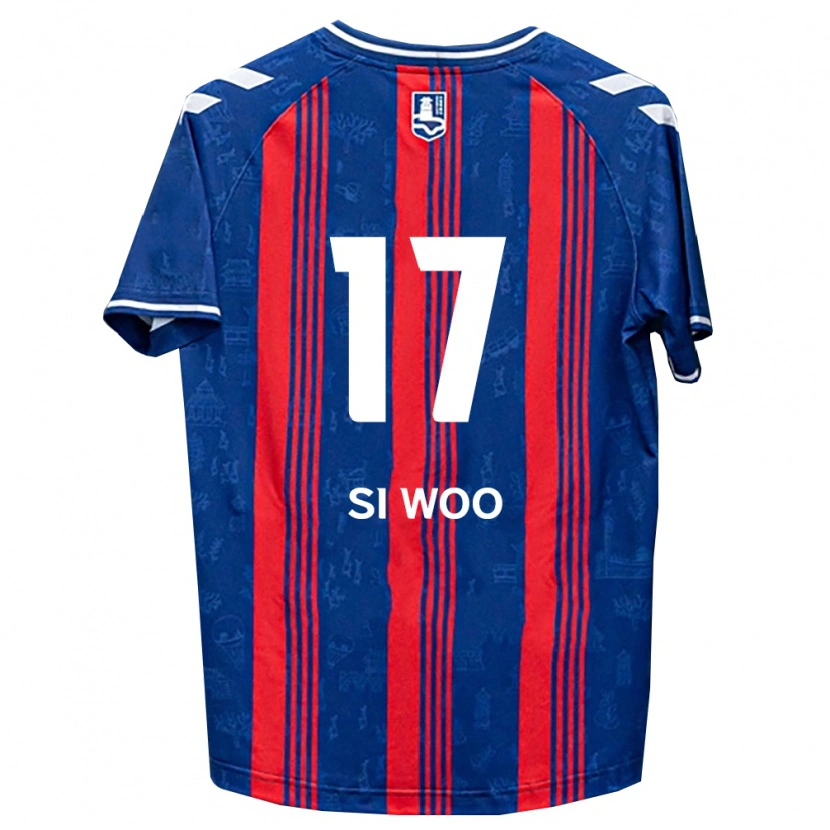 DanxenキッズSi-Woo Eom#17青赤白ホームシャツ2026/27ジャージーユニフォーム