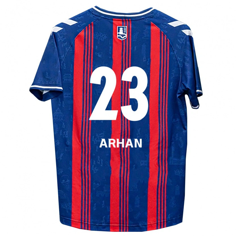 Danxenキッズプラタマ・アルハン#23青赤白ホームシャツ2026/27ジャージーユニフォーム