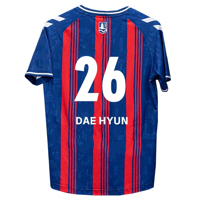 DanxenキッズDae-Hyun Kim#26青赤白ホームシャツ2026/27ジャージーユニフォーム