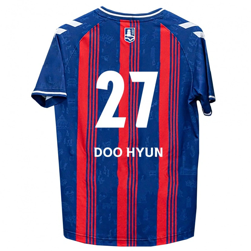 DanxenキッズDoo-Hyun Jung#27青赤白ホームシャツ2026/27ジャージーユニフォーム