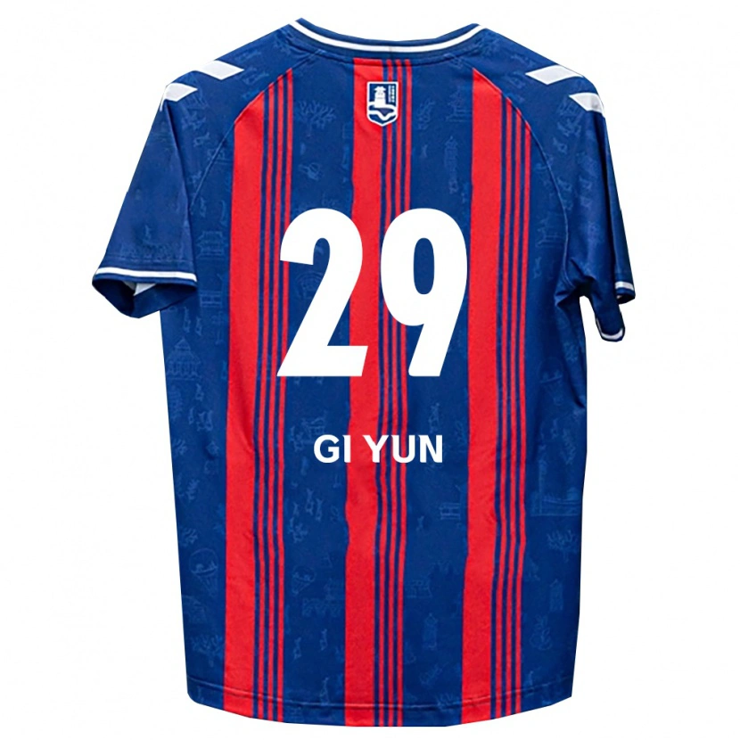 DanxenキッズGi-Yun Choi#29青赤白ホームシャツ2026/27ジャージーユニフォーム