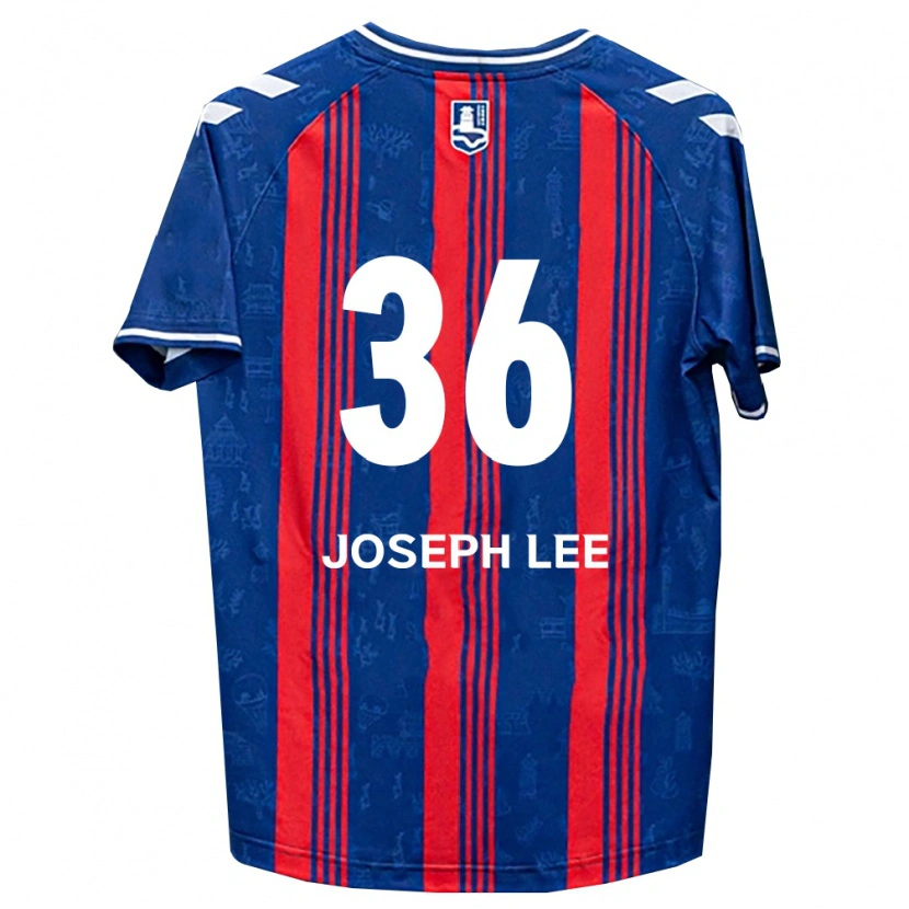 DanxenキッズJoseph Lee#36青赤白ホームシャツ2026/27ジャージーユニフォーム