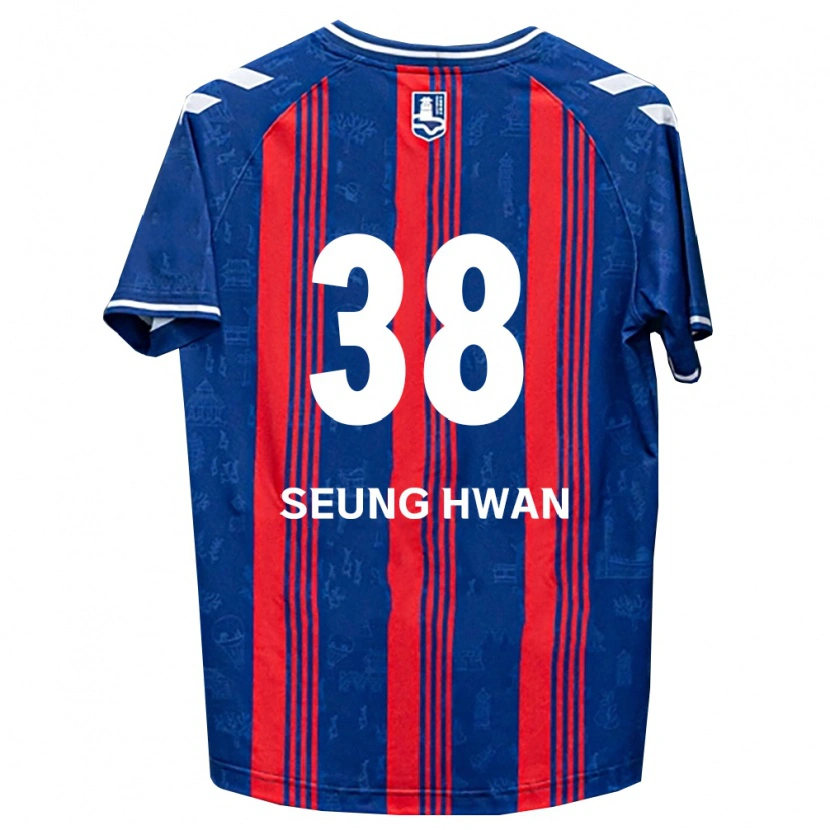 DanxenキッズSeung-Hwan Baek#38青赤白ホームシャツ2026/27ジャージーユニフォーム