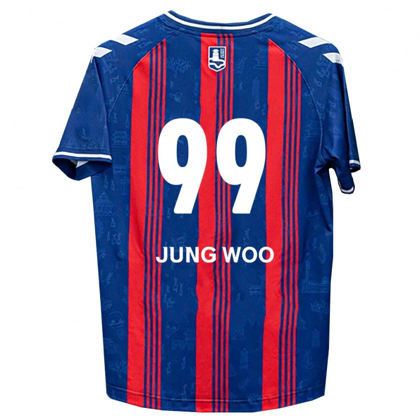 DanxenキッズJung-Woo Ha#99青赤白ホームシャツ2026/27ジャージーユニフォーム