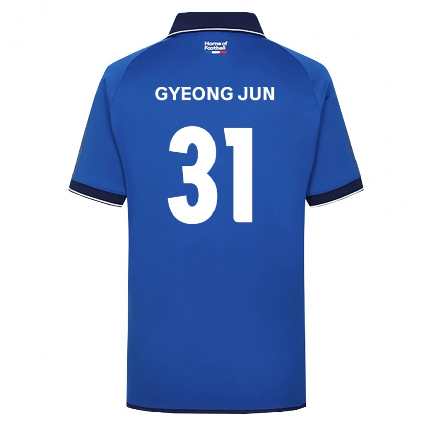 DanxenキッズGyeong-Jun Lee#31ロイヤルブルー白赤ホームシャツ2026/27ジャージーユニフォーム