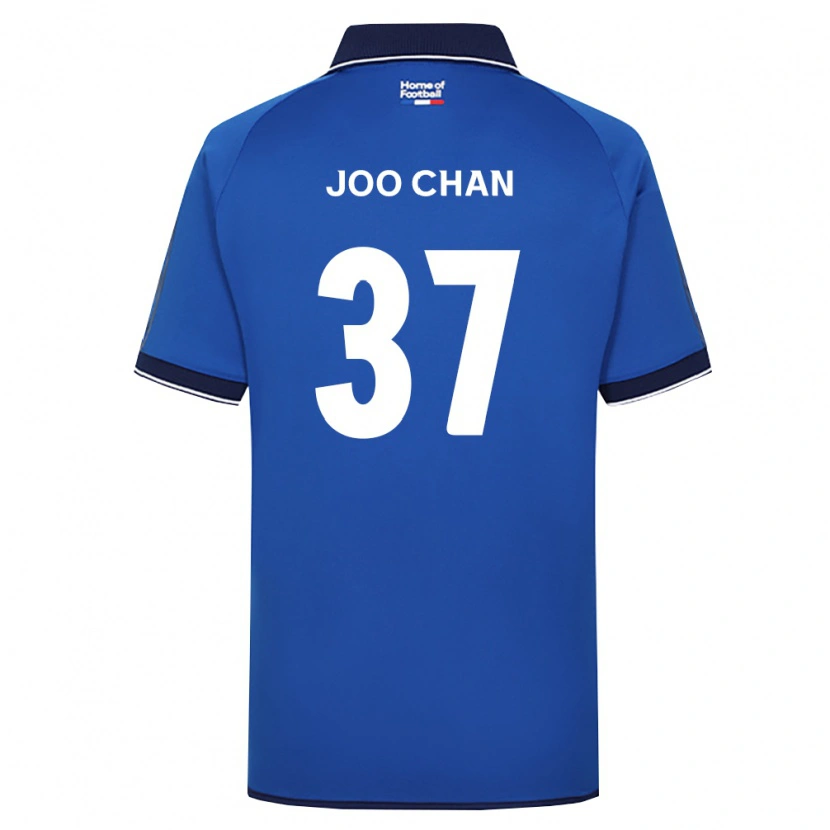 DanxenキッズJoo-Chan Kim#37ロイヤルブルー白赤ホームシャツ2026/27ジャージーユニフォーム