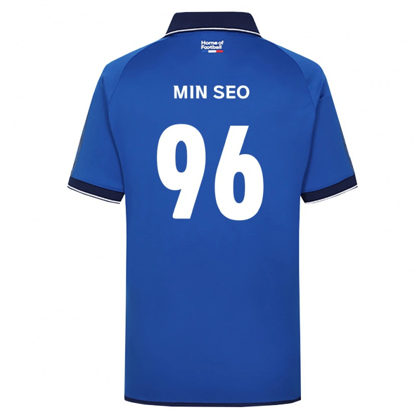 DanxenキッズMin-Seo Koo#96ロイヤルブルー白赤ホームシャツ2026/27ジャージーユニフォーム