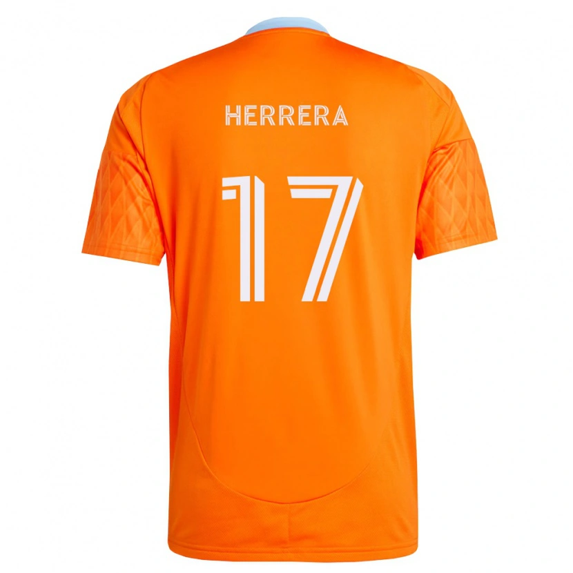 DanxenキッズD'alessandro Herrera#17オレンジ白ホームシャツ2026/27ジャージーユニフォーム