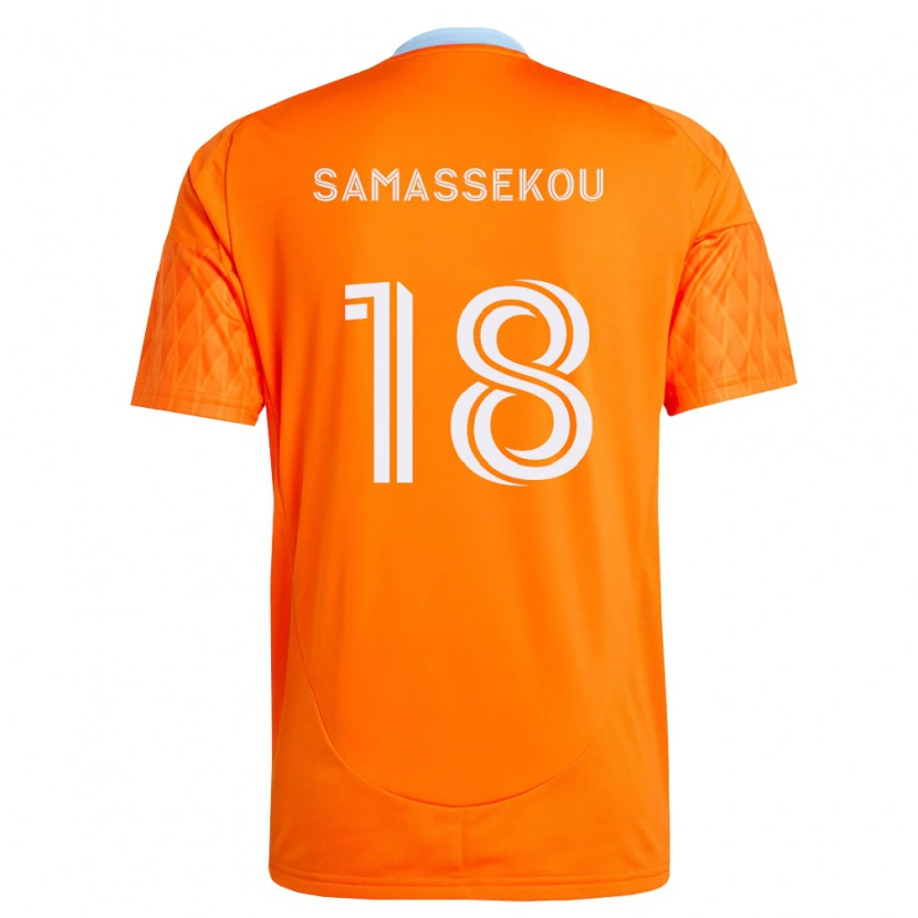 Danxenキッズディアディ・サマッセク#18オレンジ白ホームシャツ2026/27ジャージーユニフォーム