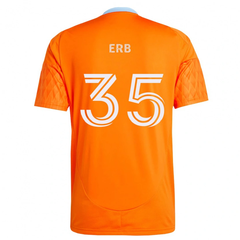 DanxenキッズLogan Erb#35オレンジ白ホームシャツ2026/27ジャージーユニフォーム