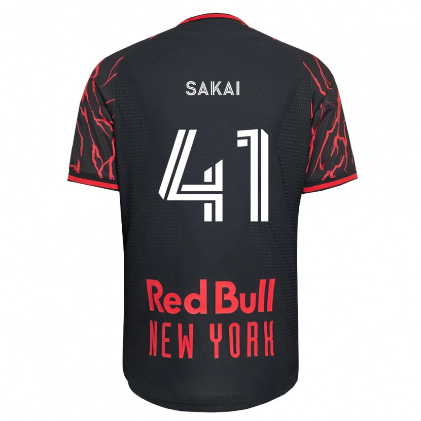 Danxenキッズ坂井駿也#41赤黒白ホームシャツ2026/27ジャージーユニフォーム