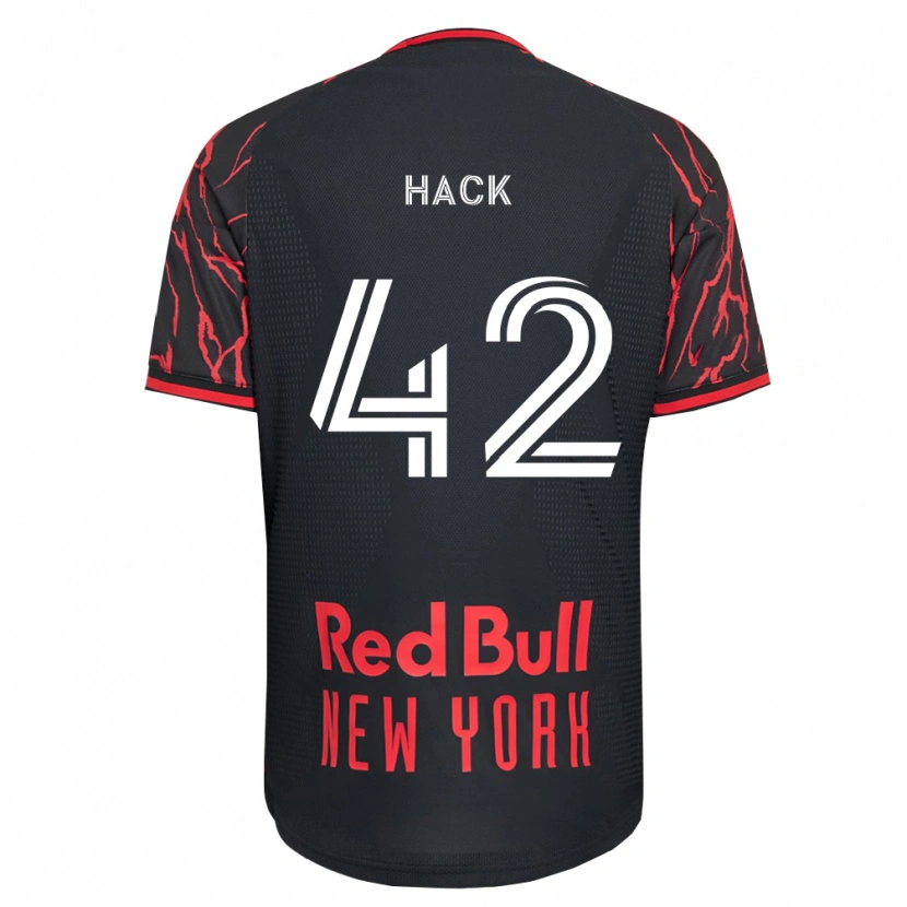 Danxenキッズアレクサンダー・ハック#42赤黒白ホームシャツ2026/27ジャージーユニフォーム