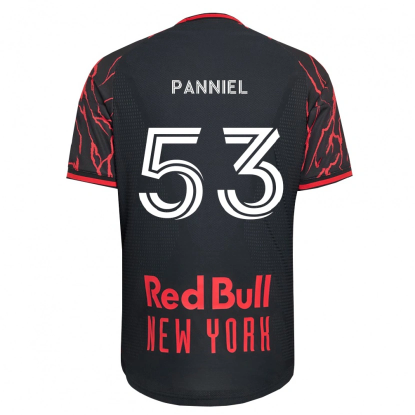 DanxenキッズTroi Panniel#53赤黒白ホームシャツ2026/27ジャージーユニフォーム